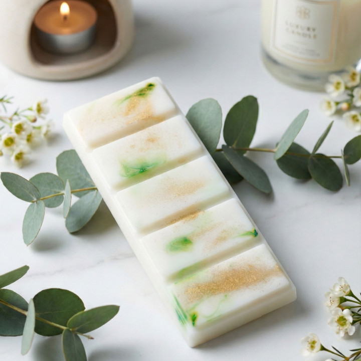 Fondant parfumé en tablette découpable - 5 carrés - (Tablette entre 50 et 55 gr)