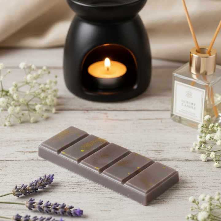 Fondant parfumé en tablette découpable - 5 carrés - (Tablette entre 50 et 55 gr)