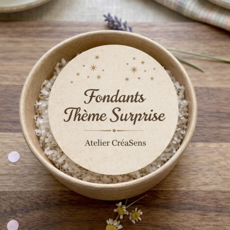 Boîte de fondants Thème Surprise (100gr)