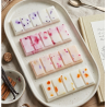 Fondant parfumé en tablette découpable - 5 carrés - (Tablette entre 50 et 55 gr)