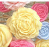 Fondant parfumé  sur tige : Pivoine ( grande )